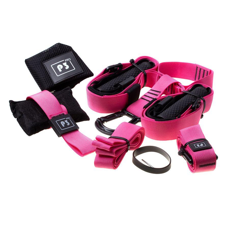 Exercise Band Set Crossfit TRX - pink and black