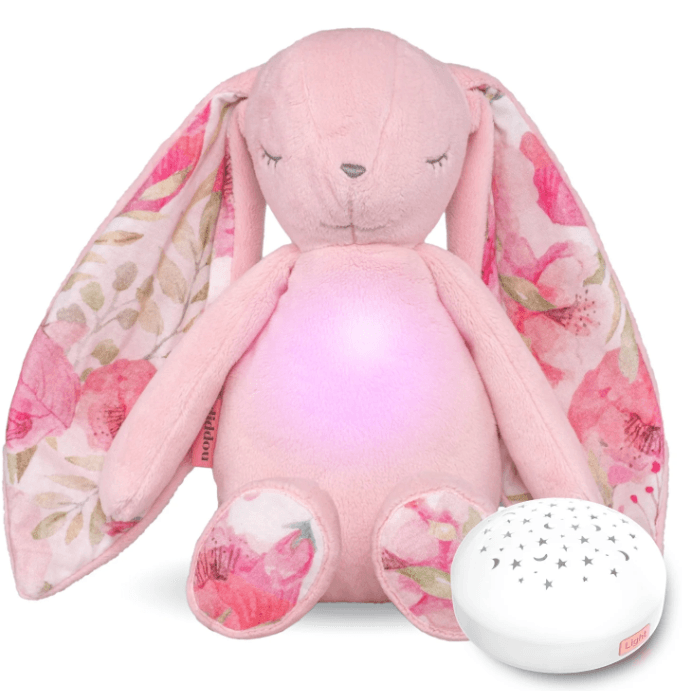 Noisy plush Diddou bear (with star projector) - pink