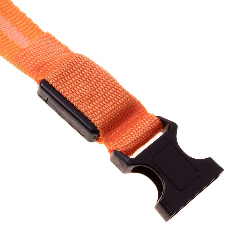 LED dog collar, size M - orange
