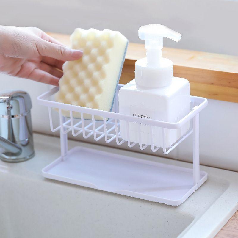 Stojak na naczynia i akcesoria do zmywania - biały