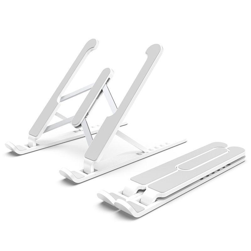 Folding laptop stand - white