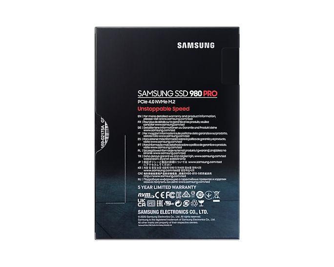 Samsung MZ-V8P2T0BW internal solid state drive M.2 2000 GB PCI Express 4.0 V-NAND MLC NVMe
