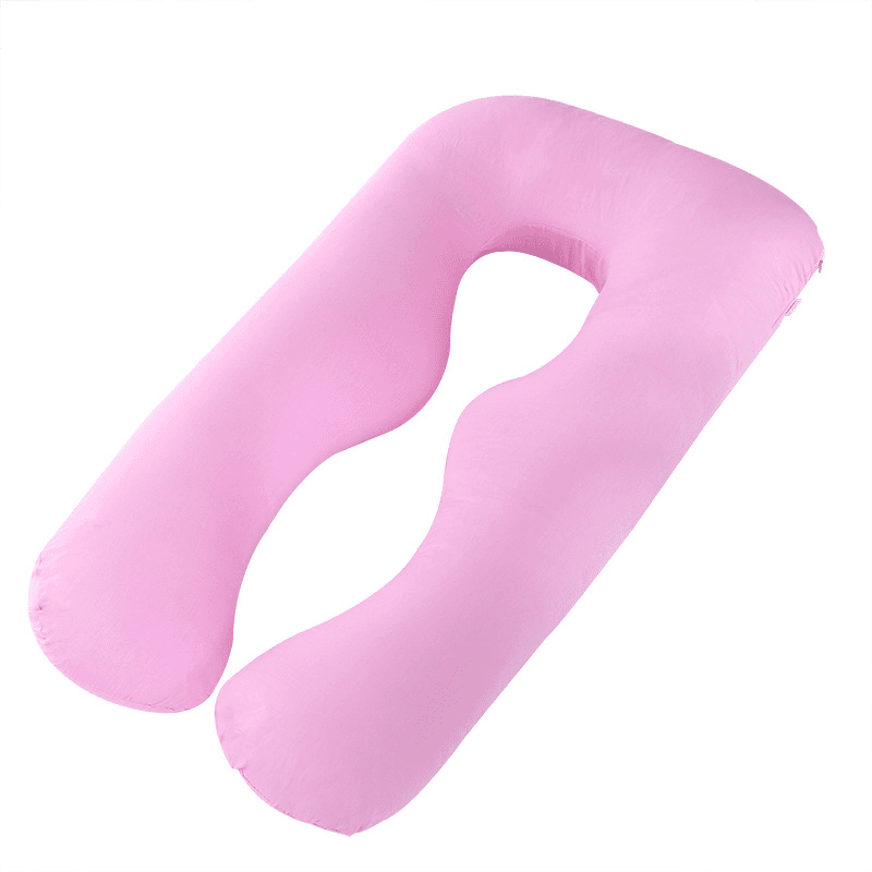 Sleeping pillow for pregnant women, large maternity - light pink