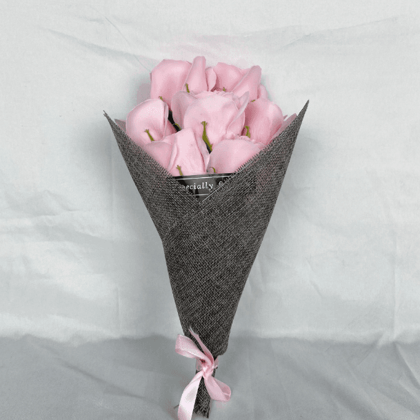 Box mydlanych róż - jasny róż
