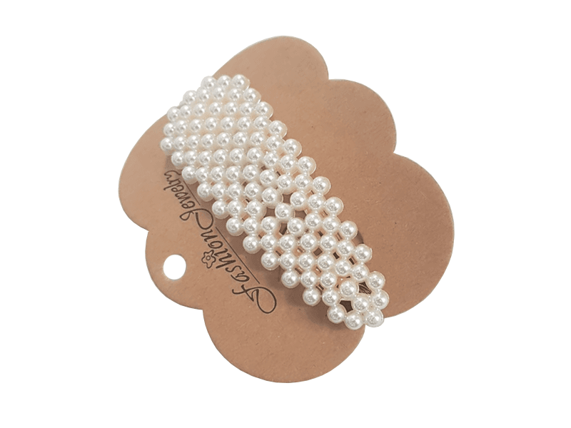 Spinka/wsuwka do włosów perełki GLAMOUR 1 - gold&white pearl