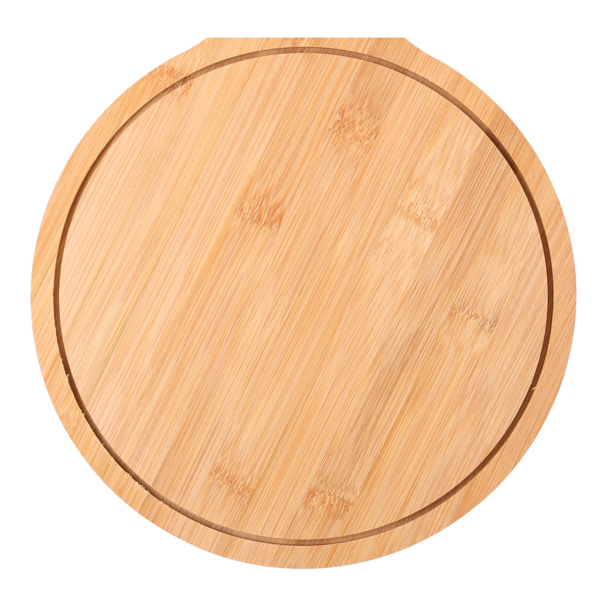 Wooden pizza board - round, size 38*26*1.2