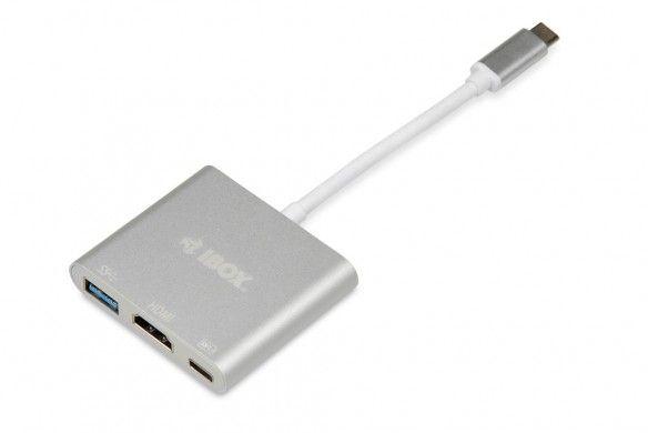 iBox IUH3CFT1 interface hub USB 3.0 (3.1 Gen 1) Type-C 5000 Mbit/s Silver