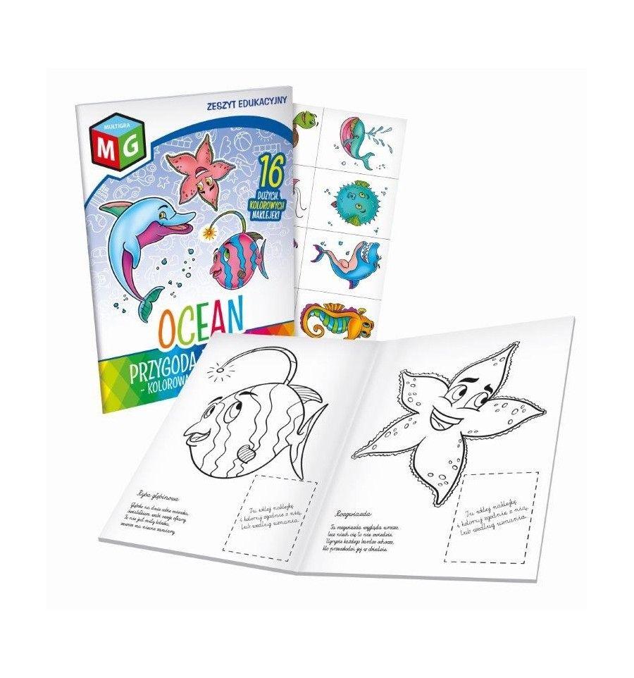 Coloring page with rhymes - Ocean