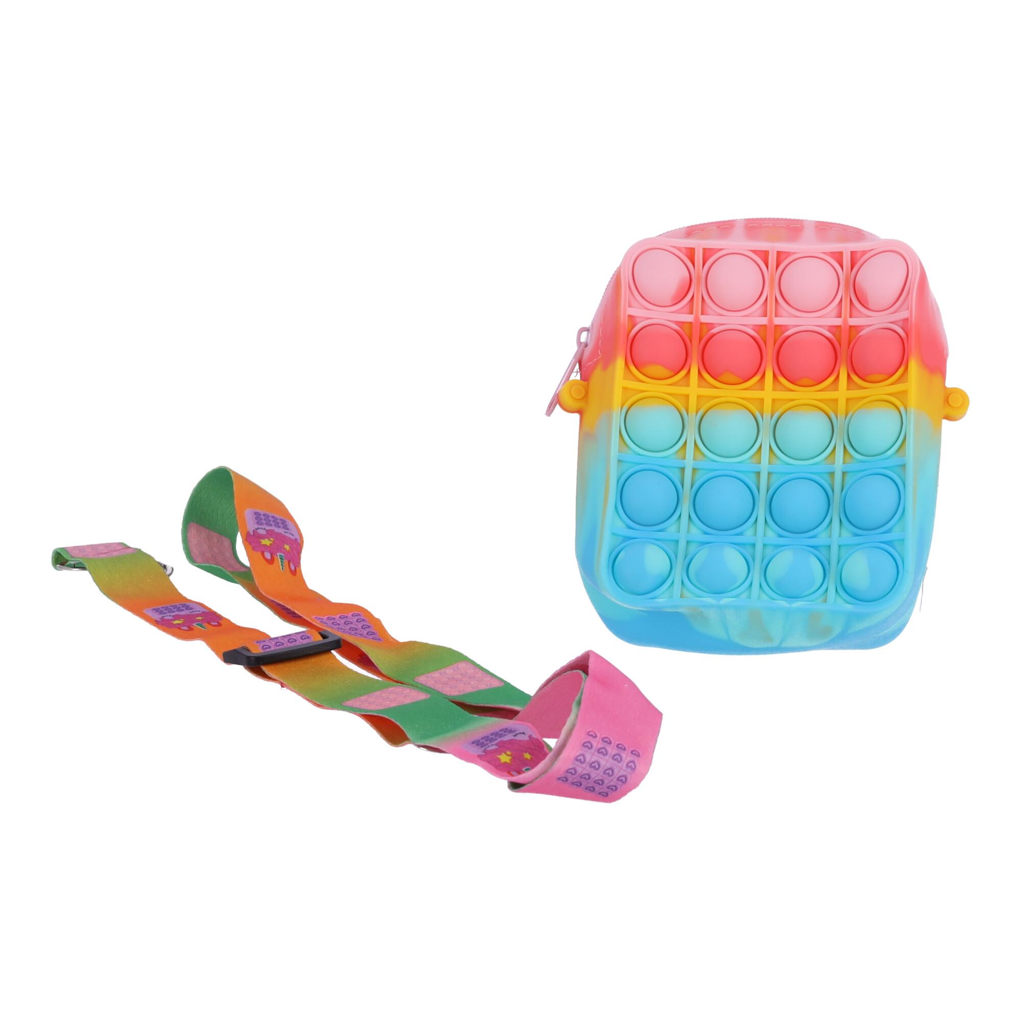 PopIt bag / sachet sensory toy - rectangle five colors (type 6)