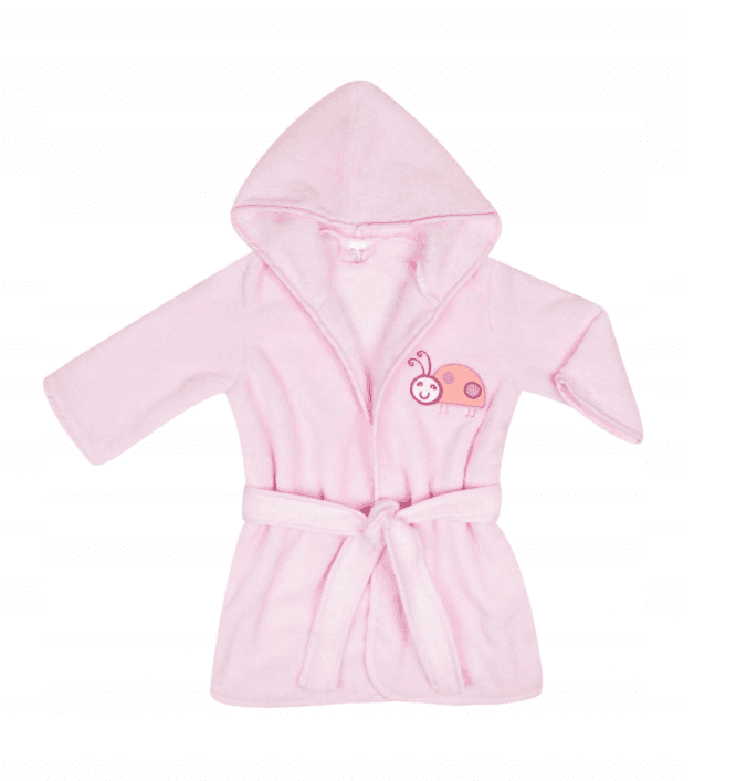 Children's bathrobe size 116/122 - pink
