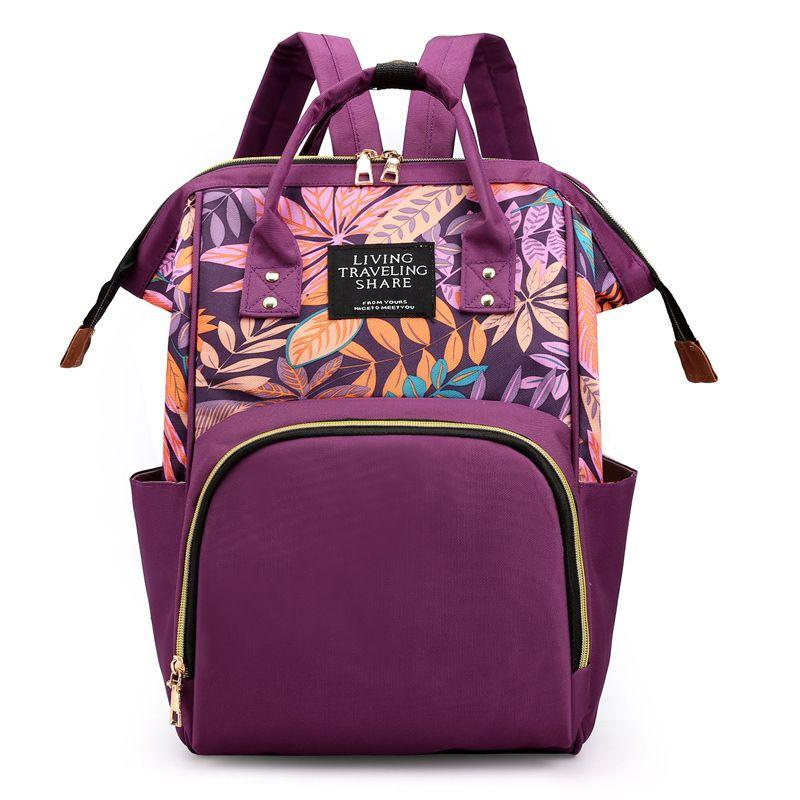 Plecak / torba dla mamy Oxford- fioletowa