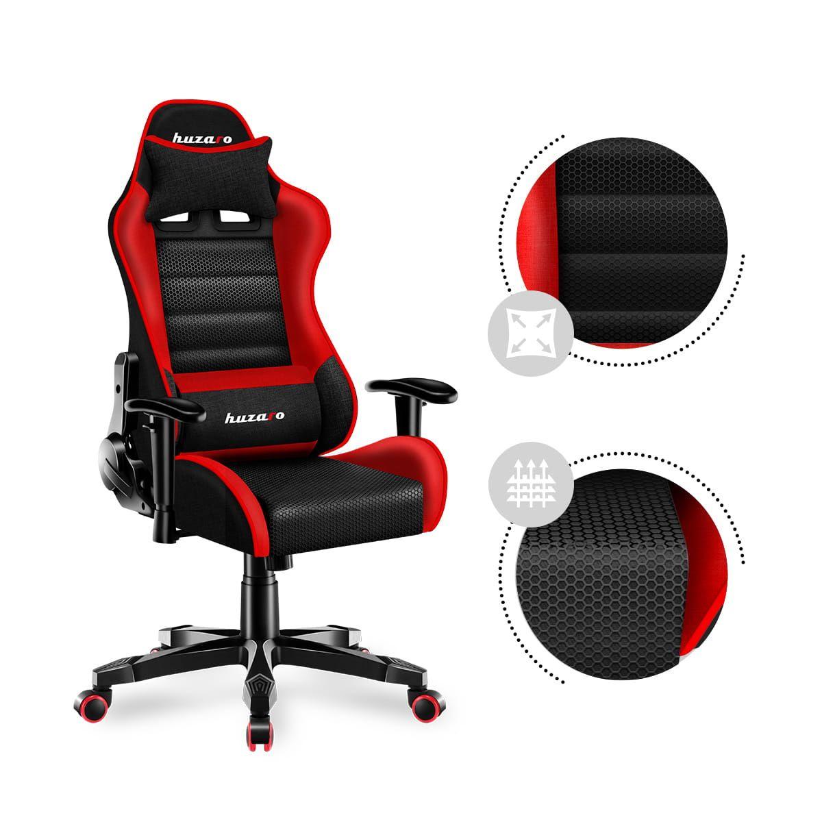 Gaming chair for children Huzaro HZ-Ranger 6.0 Red Mesh, black and red