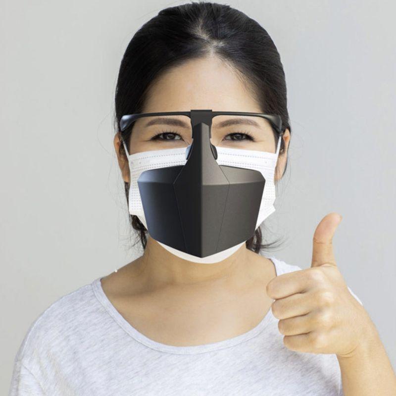 Protective face shield - face mask - black
