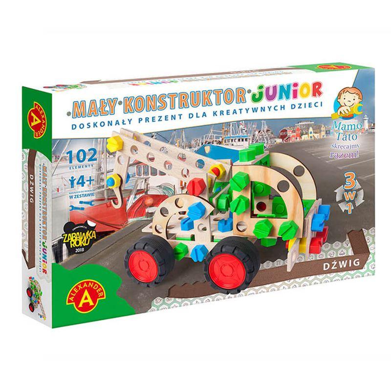 Construction toy Alexander - Small Junior Constructor - 3in1 Crane