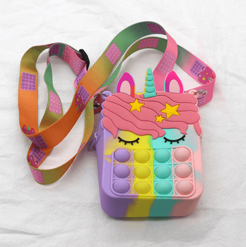 PopIt bag / sachet sensory toy - unicorn mixcolor (type 10)