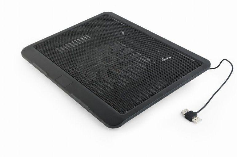 Gembird NBS-1F15-04 Notebook cooling stand, black