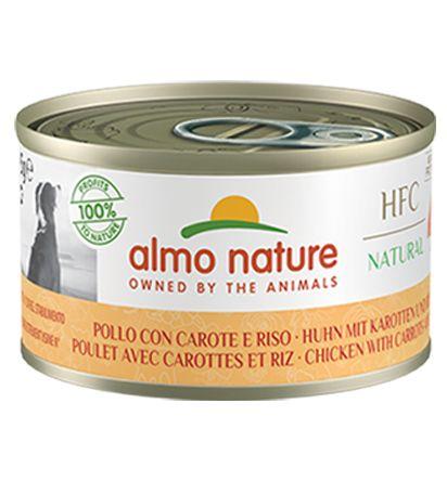 Almo Nature HFC Natural Chicken with Carrots and Rice Chicken, Vegetable Adult 95 g