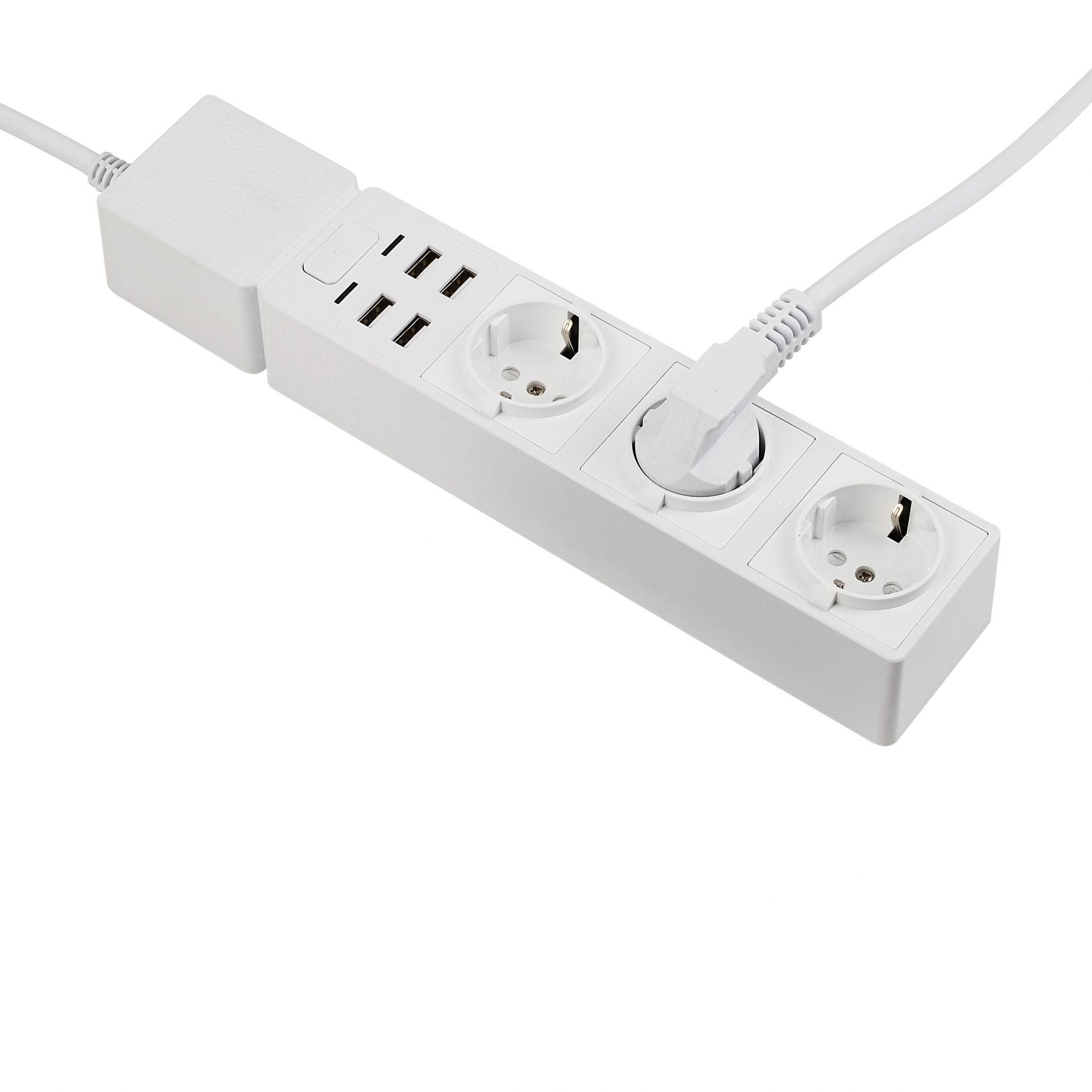 Edimax SP-1123WT power extension 1.5 m 3 AC outlet(s) Indoor White