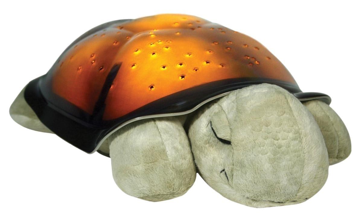 Night lamp with light projection - Turtle, brown