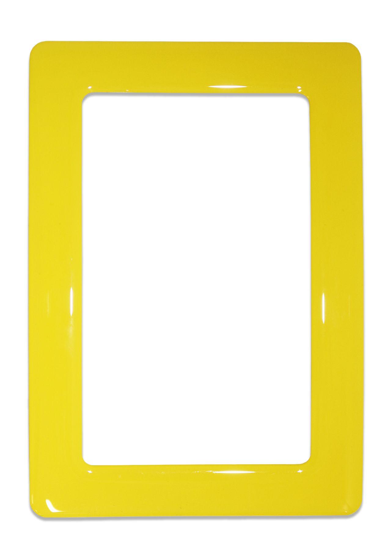 Magnetyczna ramka samoprzylepna rozm.12.3x8.1cm - żółta