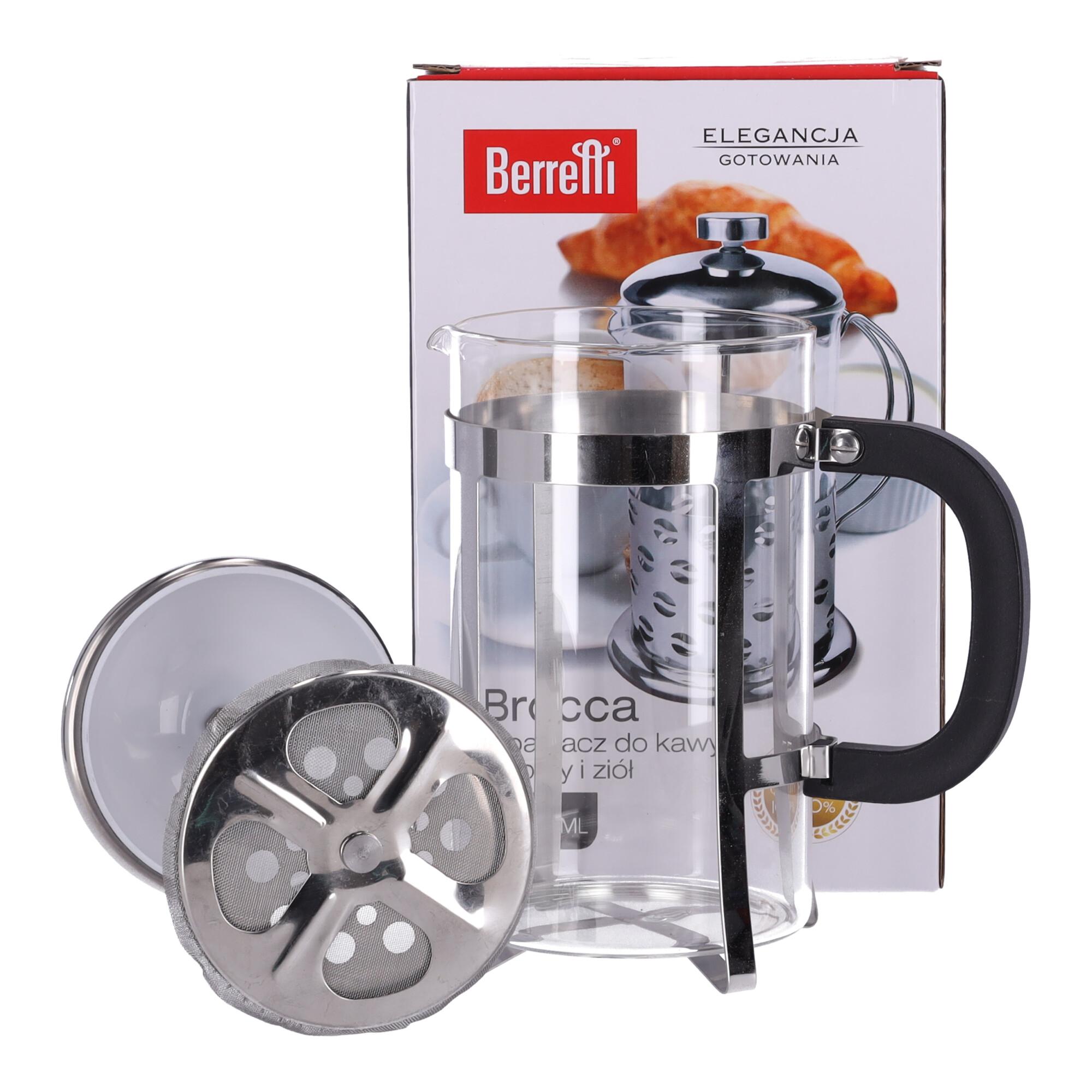 Stainless steel brewer with plunger Brocca BERRETTI, 800 ml.