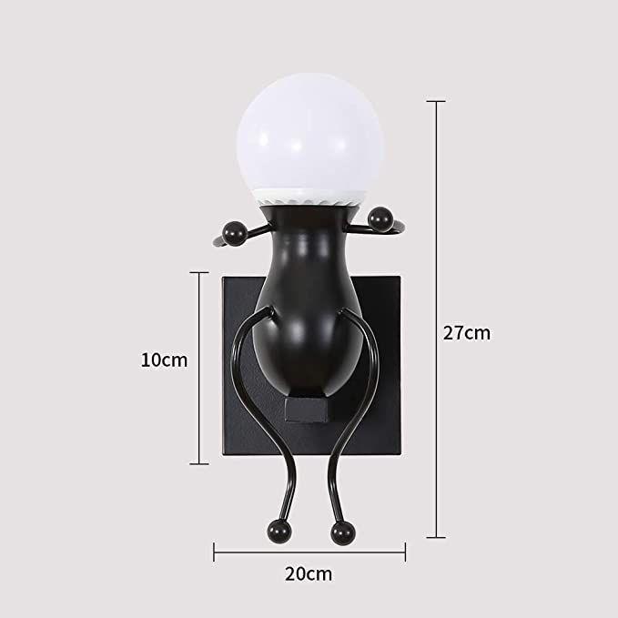 Wall lamp / Single Loft wall lamp - black, type VI
