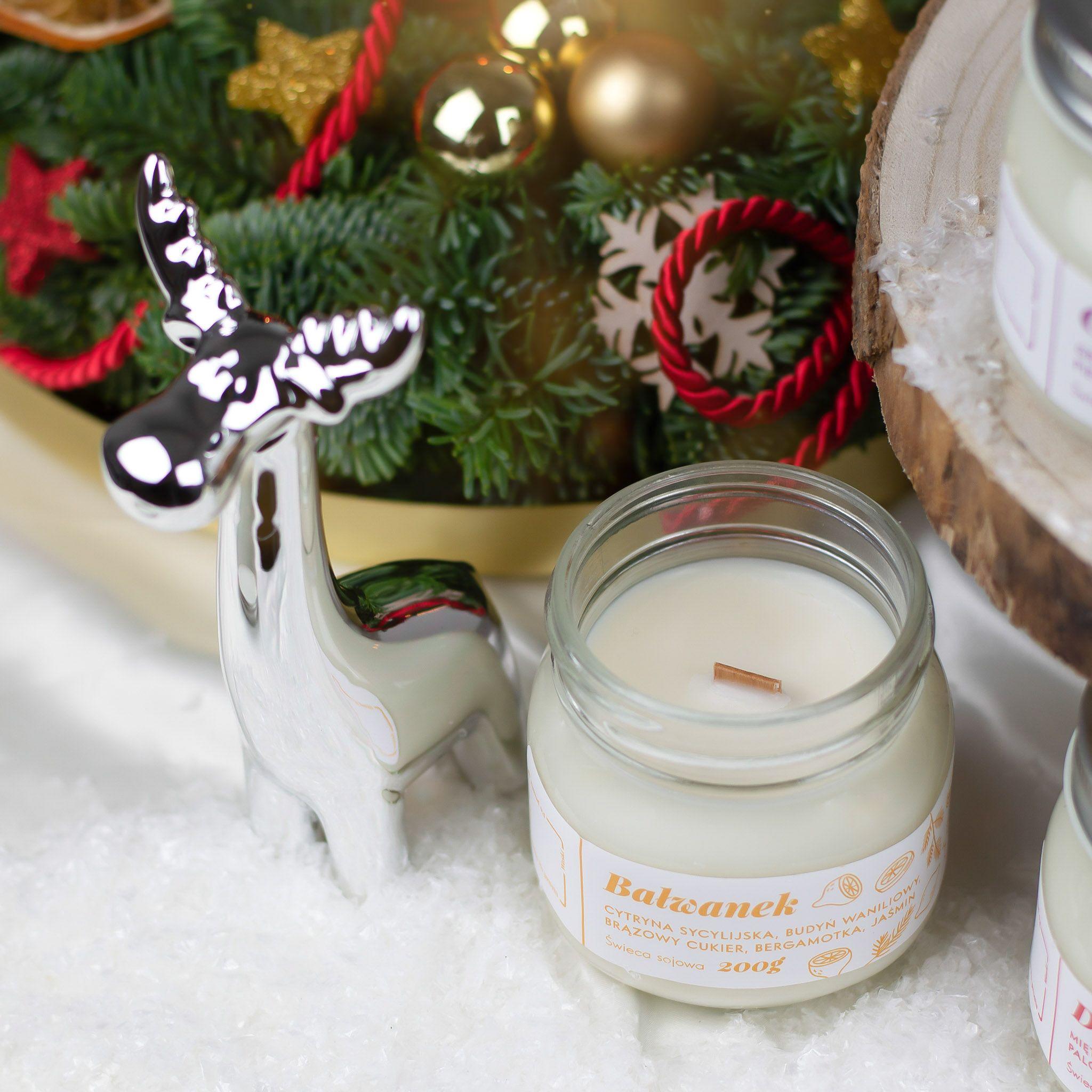 Scented candle Premium - Snowman / Polish product
