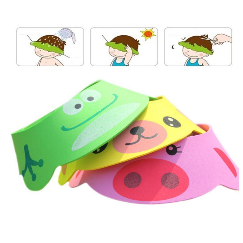 Daszek do mycia głowy dla dzieci/ Rondo kąpielowe - zielony "żabka"