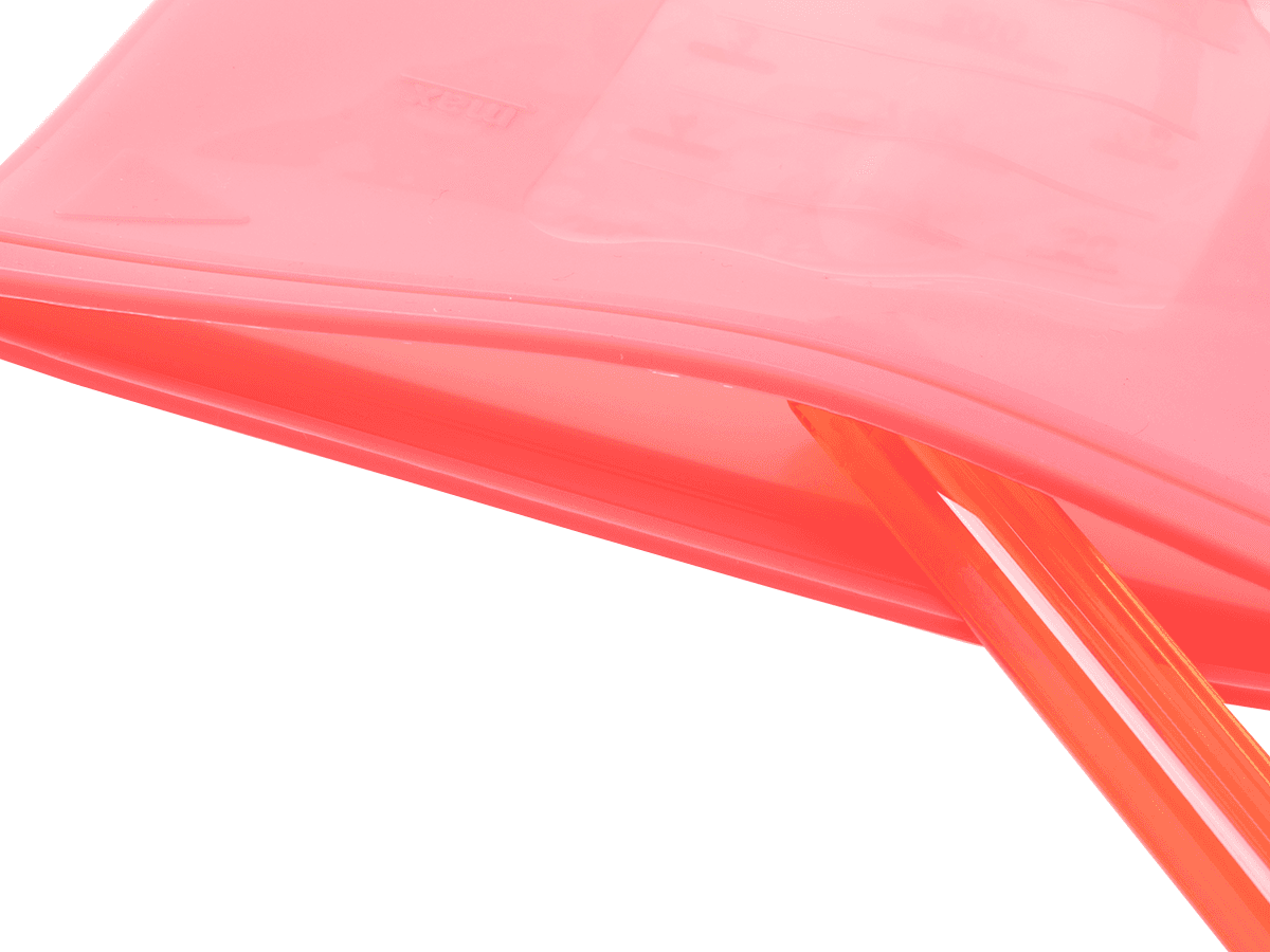 Silicone food bag - red