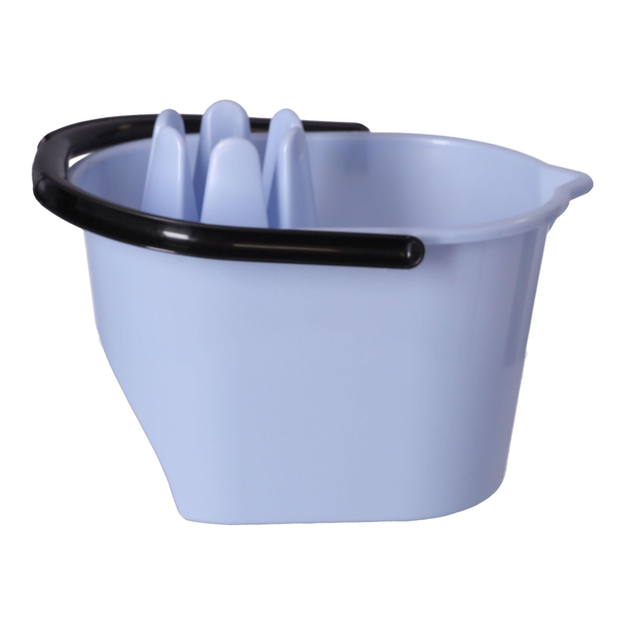 Mop bucket with squeezer, POLISH PRODUCT - light blue