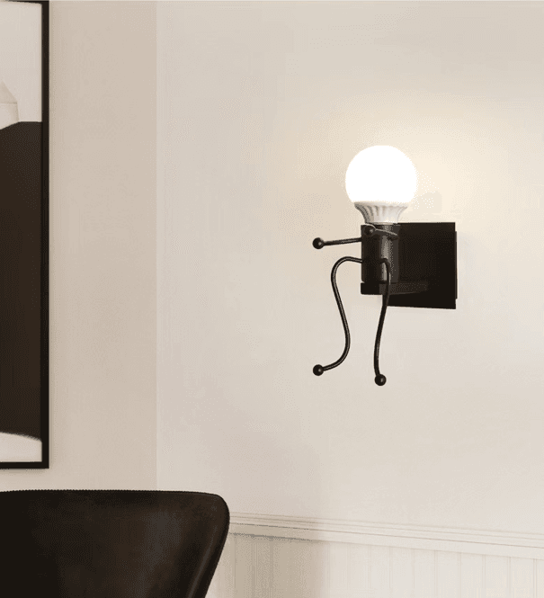Wall lamp / Single Loft wall lamp - black, type III