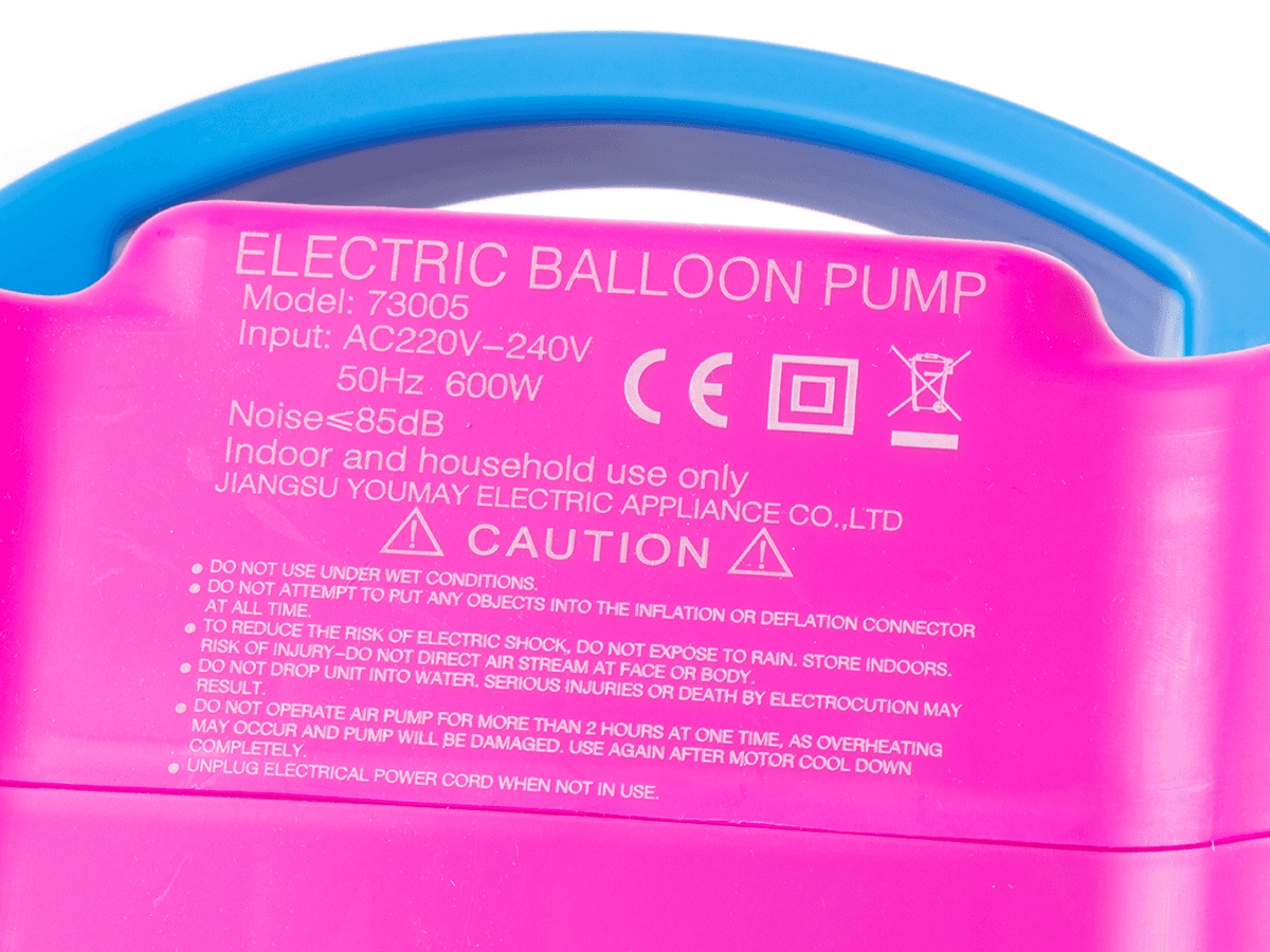 Elektryczna pompka do balonów z wbudowanymi dyszami