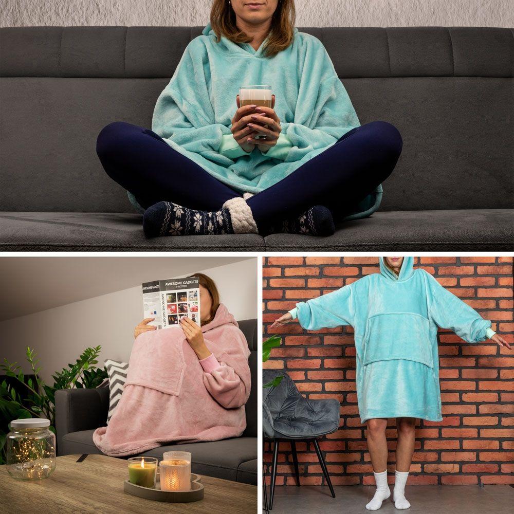 Bluzair - Sweatshirt blanket - mint