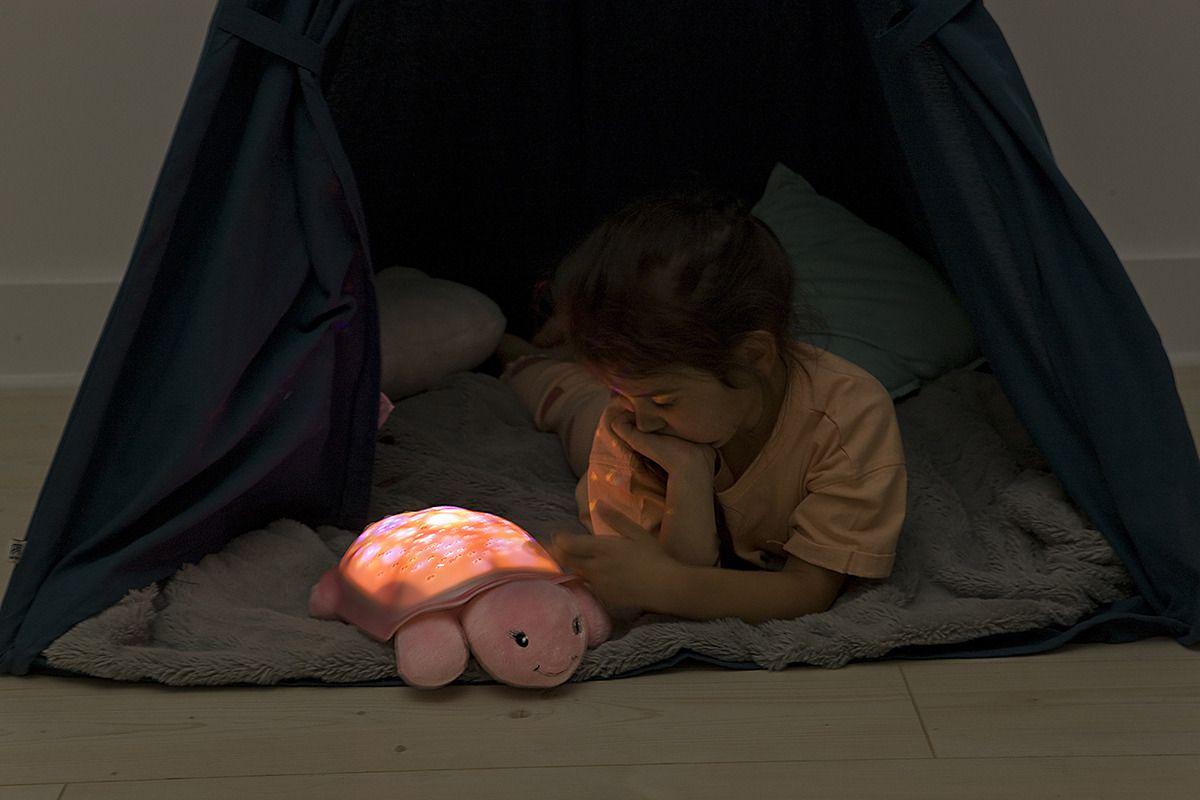 Night lamp with light projection 2in1 - Turtle, pink