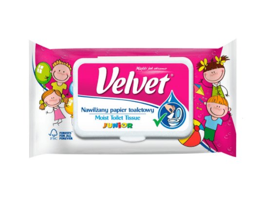 Moisturized toilet paper Velvet Junior 42pcs.