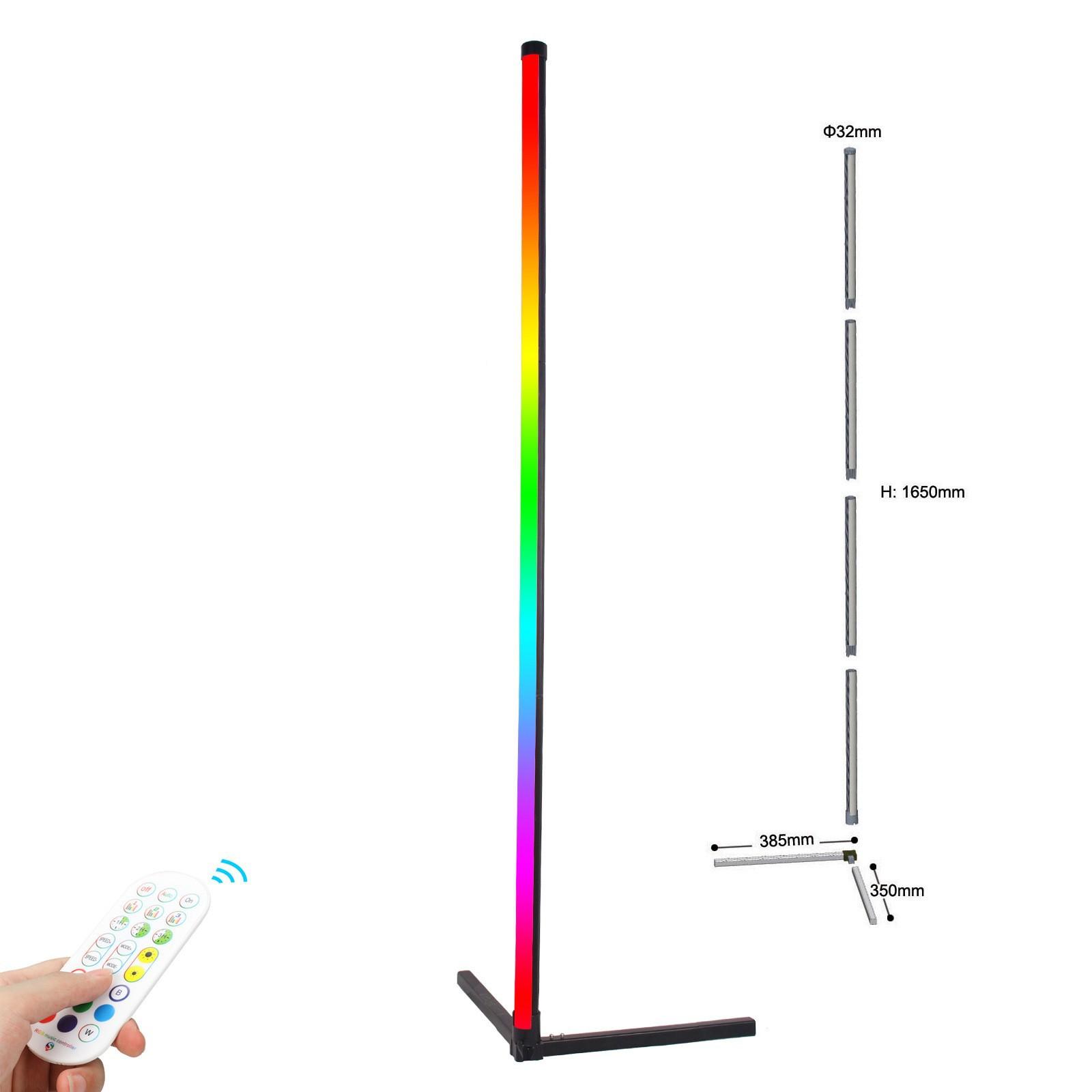 Floor standing corner lamp RGB LED + remote control