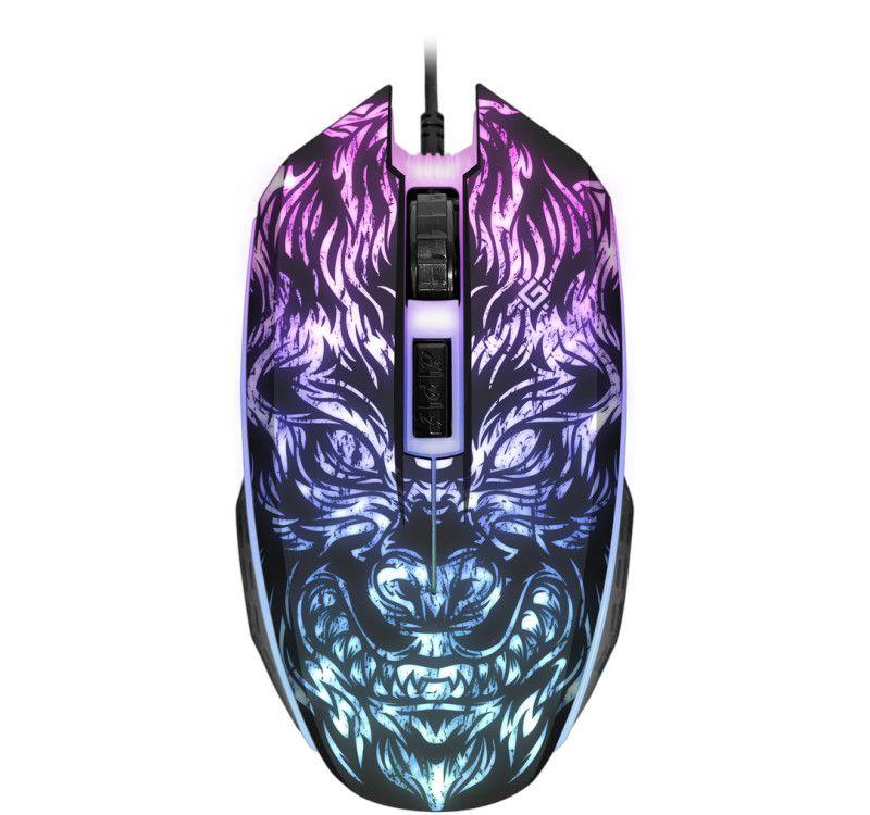 Gaming, optic, wired mouse  DEFENDER GM-033 CHAOS 2400dpi 4P illuminate
