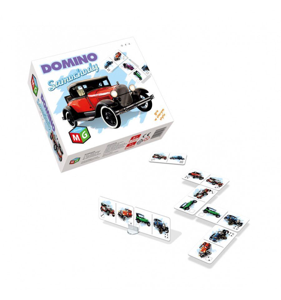 Gra rodzinna Domino - Samochody w starym stylu