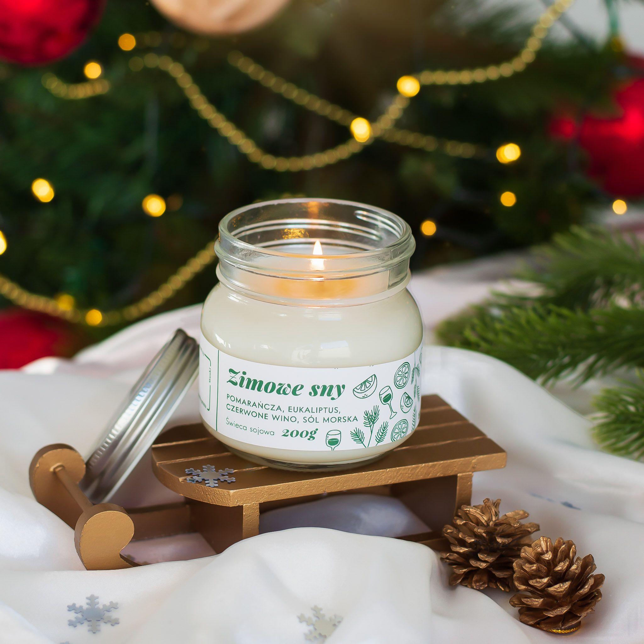 Scented candle Premium - Winter dreams / Polish product