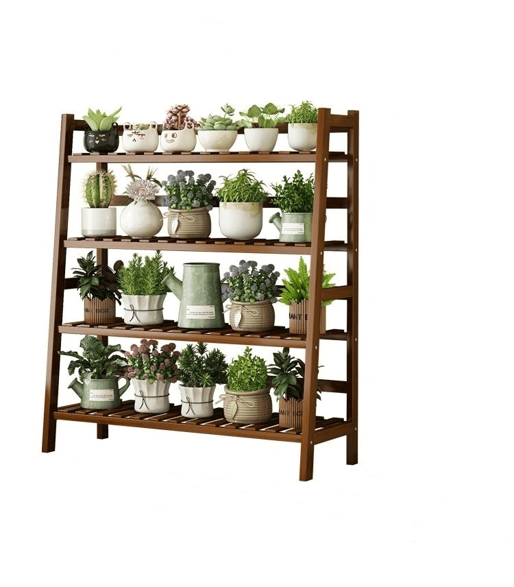 Multi-level trapezoidal shelf, flower stand / 3-level flower stand, 100 cm.