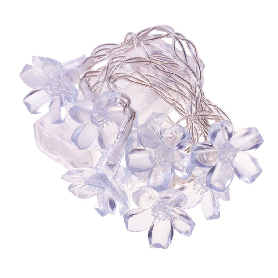 Decorative flower-shaped lamps - white