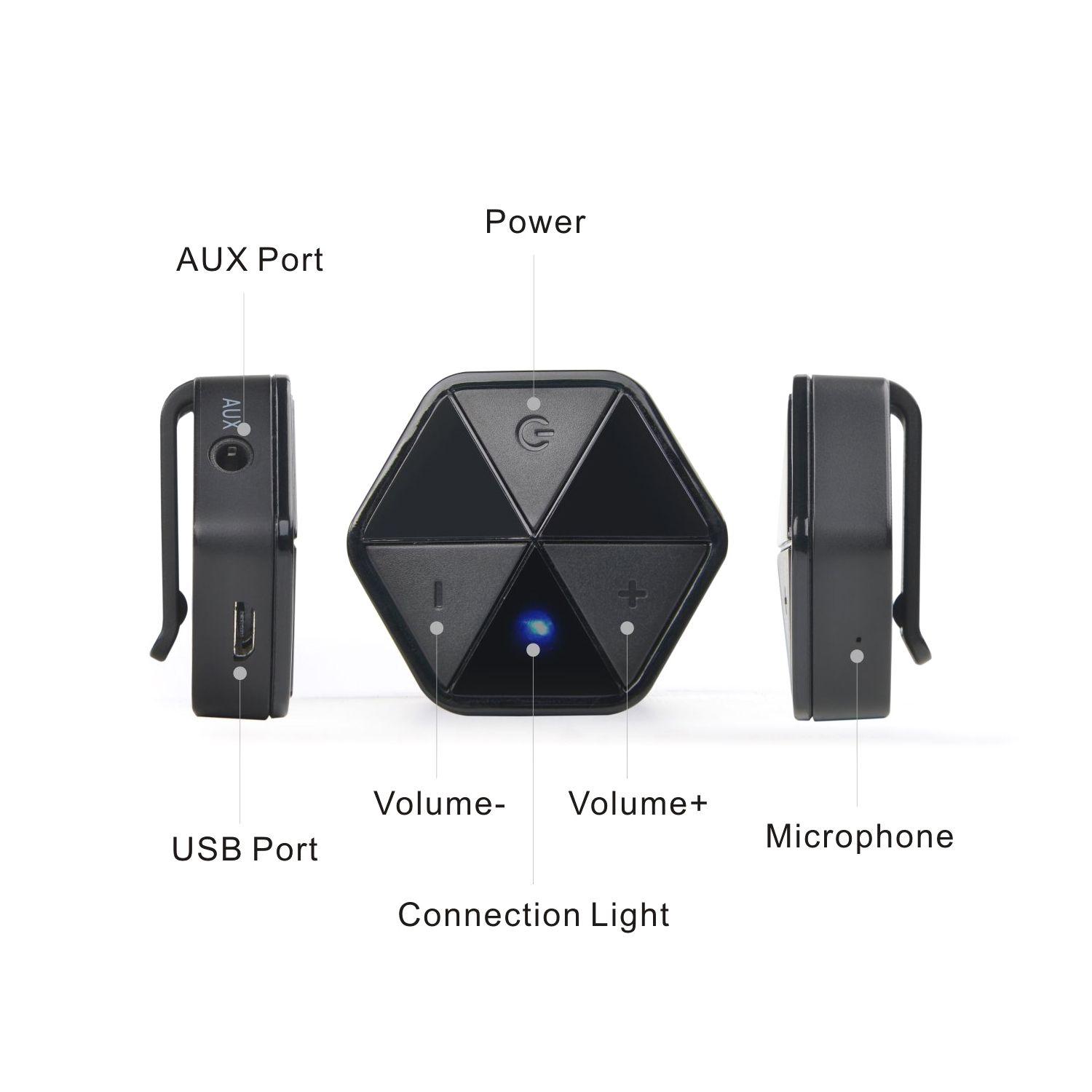 Bluetooth receiver adapter with Audiocore AC815 - HSP, HFP, A2DP, AVRCP clips