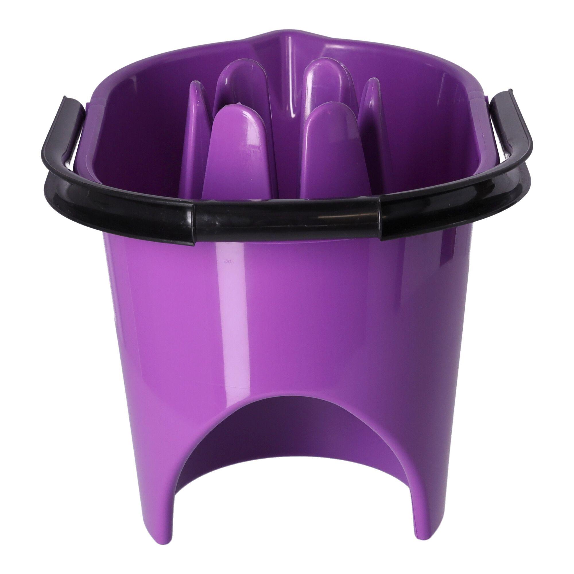 Mop bucket with squeezer, POLISH PRODUCT - purple