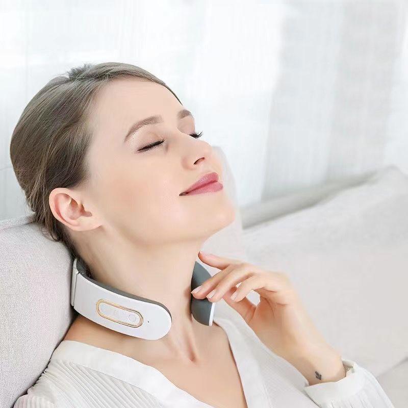 Electric neck massager - white