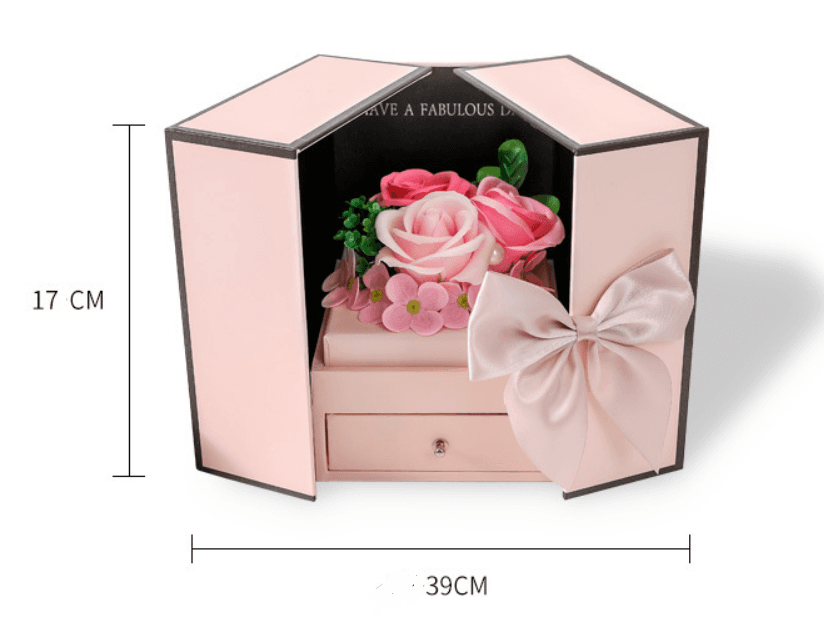 Pudełko na biżuterię - różowe