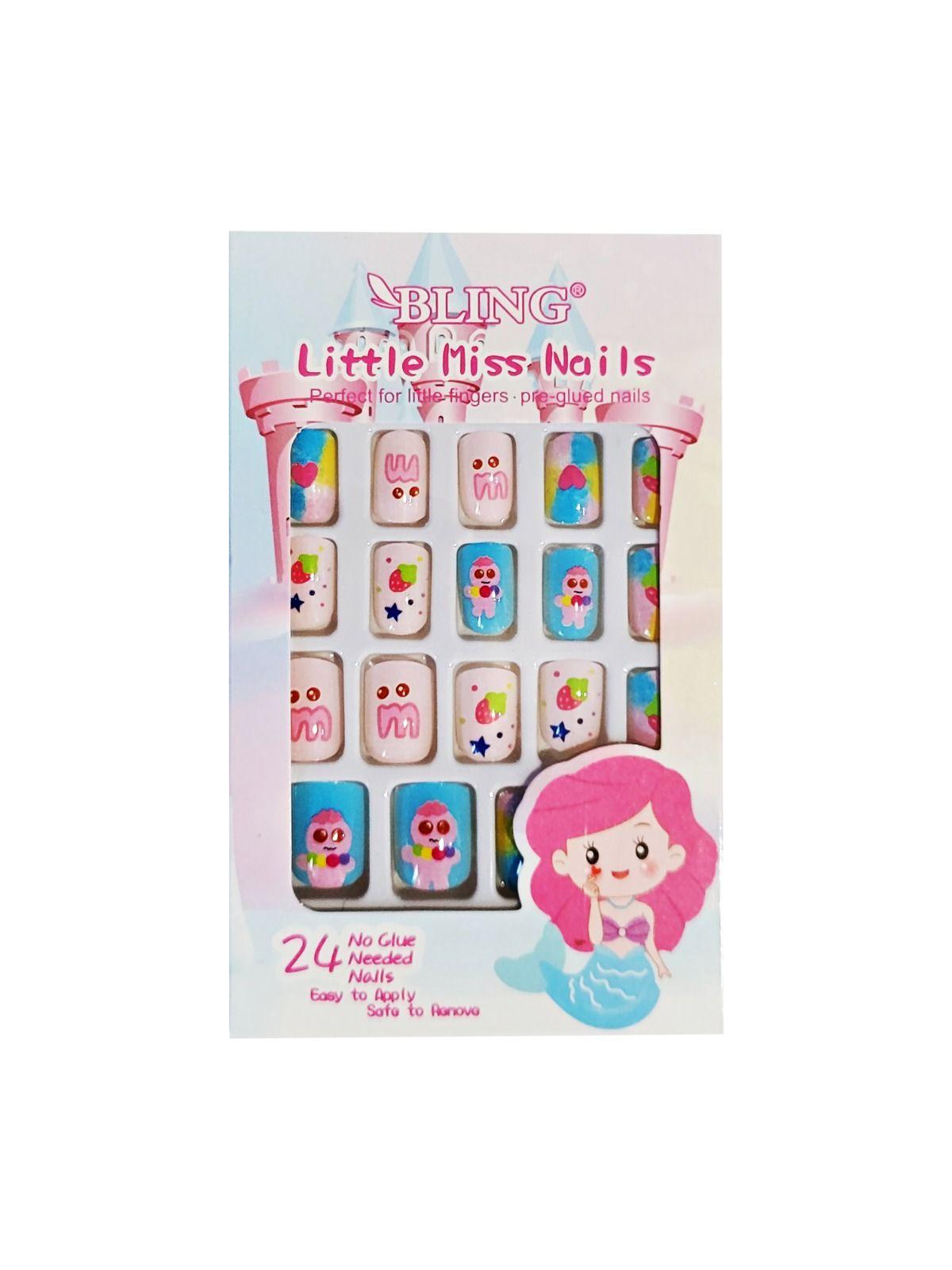 Artificial nails for children, 24 pcs - type II