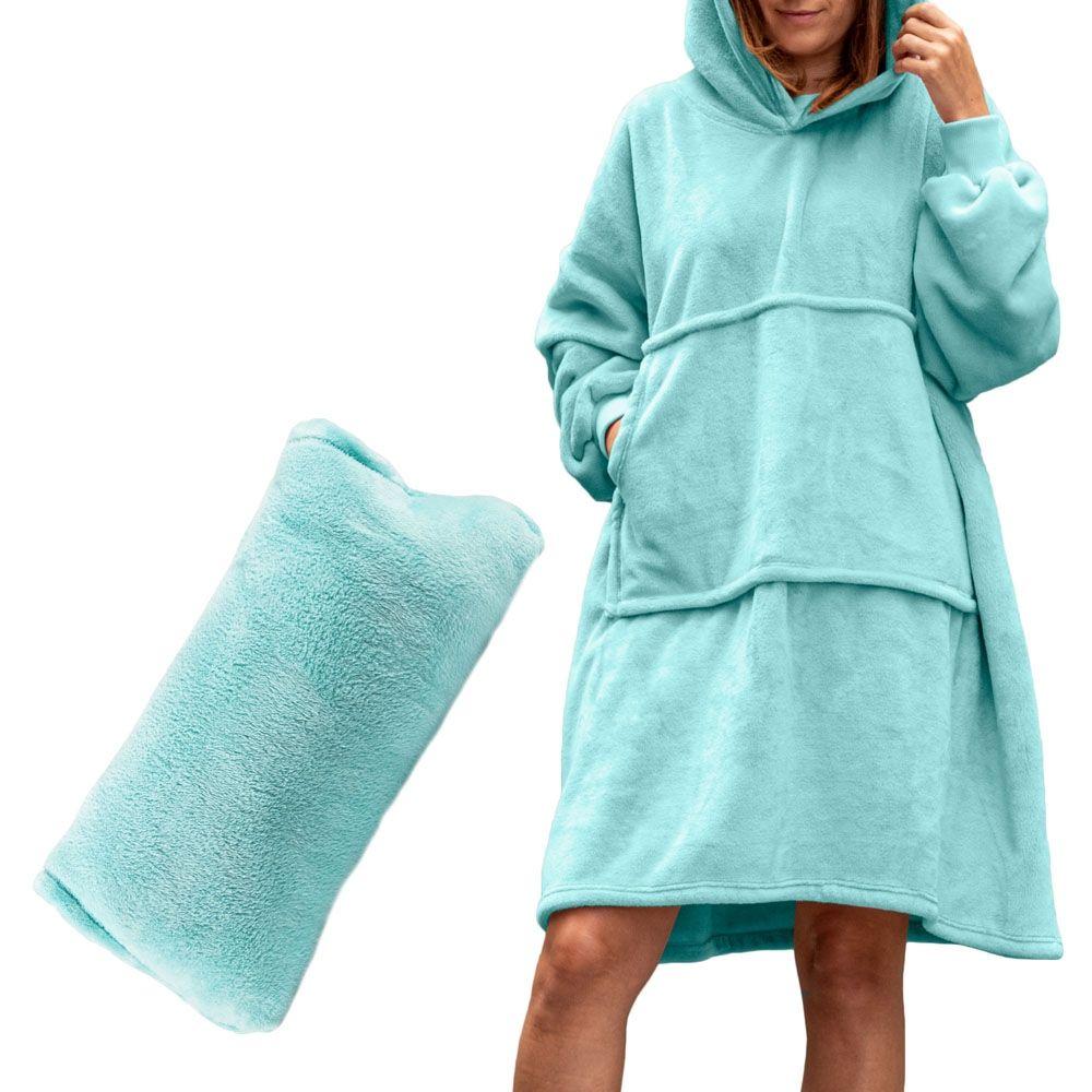 Bluzair - Sweatshirt blanket - mint
