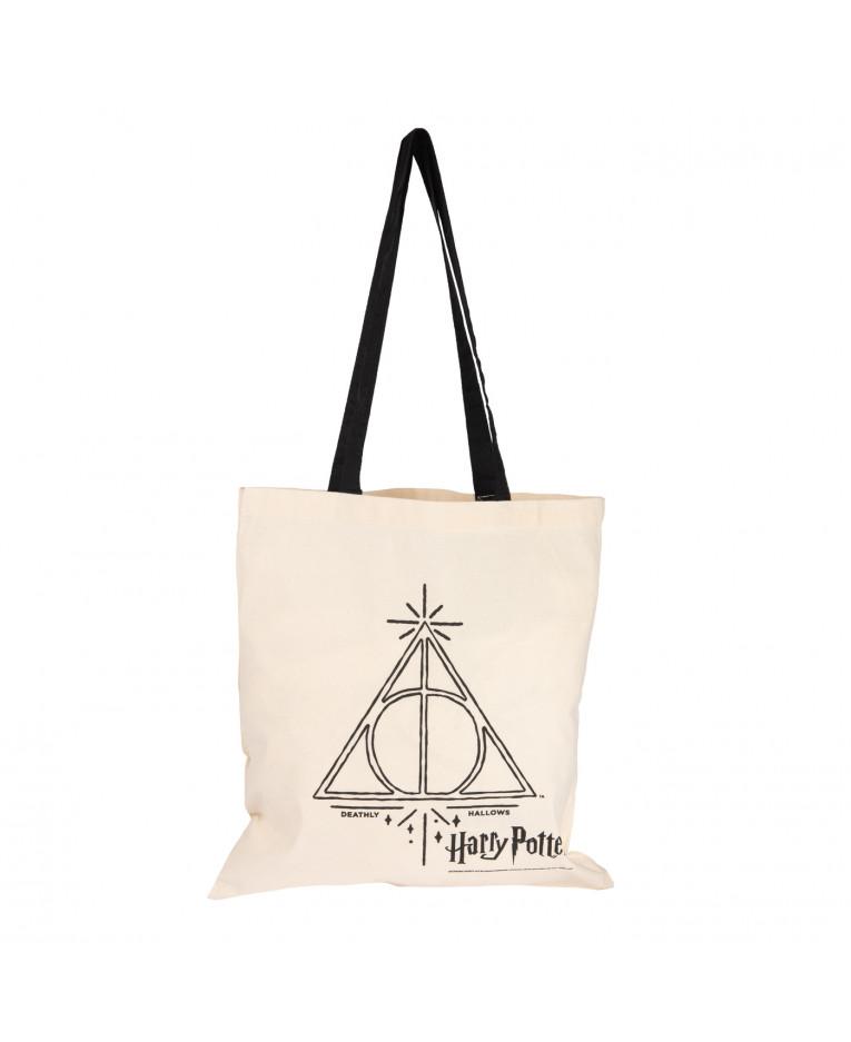 Canvas shopping bag Harry Potter - Deathly Hallows, 38x42 cm LICENSED, ORIGINAL PRODUCT