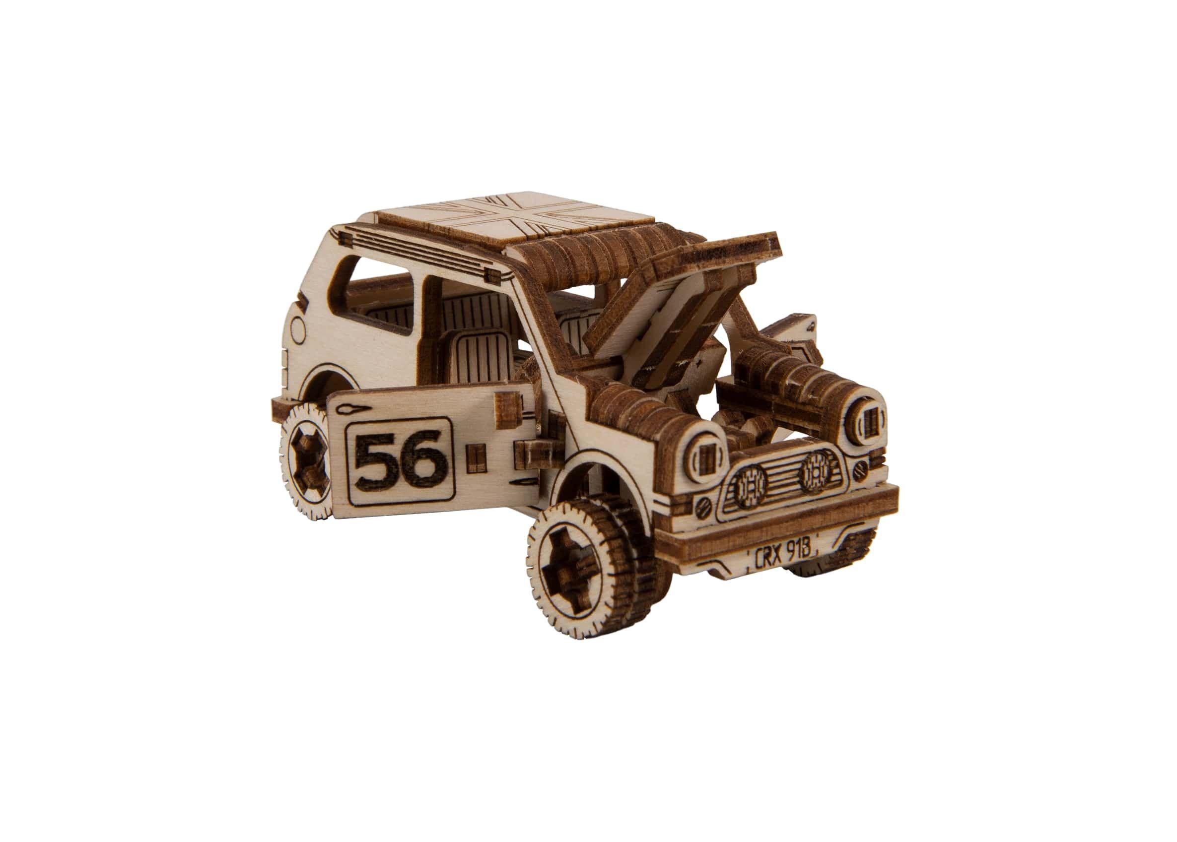 Wooden 3D Puzzle - Rally Car Model 1