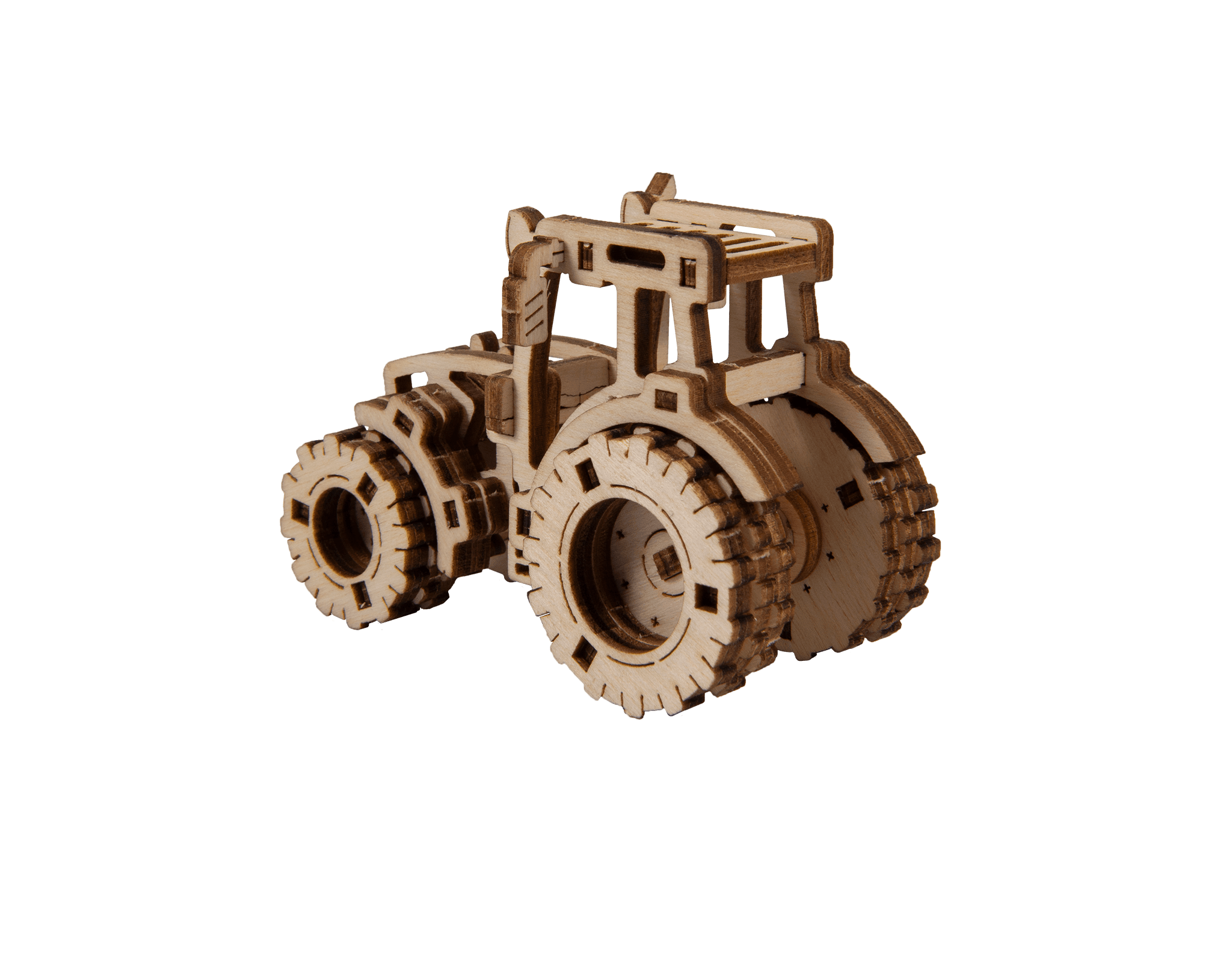 Wooden 3D Puzzle - Model Traktor 1 (Tractor Fendt 210)